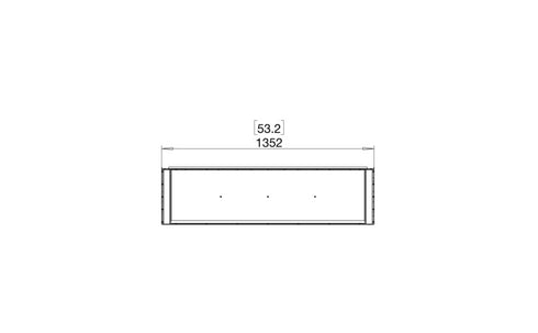 Ecosmart Fire Flex 50BY Bay Fireplace Insert - Black Finish / Stainless Steel Burner - ESF.FX.50BY